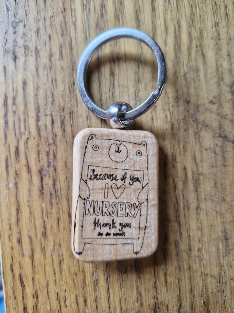Laser Engraved Personlised Keyring
