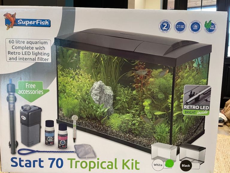 Superfish Start 70 Tropical Kit. 60l tank plus accessories. Boxed. 