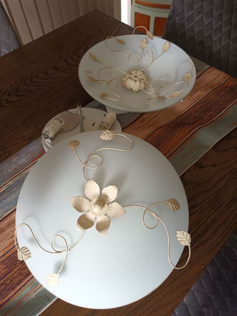 Flush Ceiling Light shades (x3)