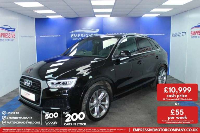 2018 68 AUDI Q3 1.4 TFSI COD S LINE EDITION SUV 5DR PETROL MANUAL EURO 6 (S/S) (