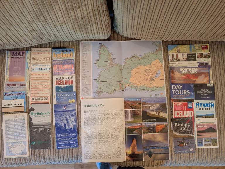 Iceland Travel & Birding Leaflets & Maps - Bundle