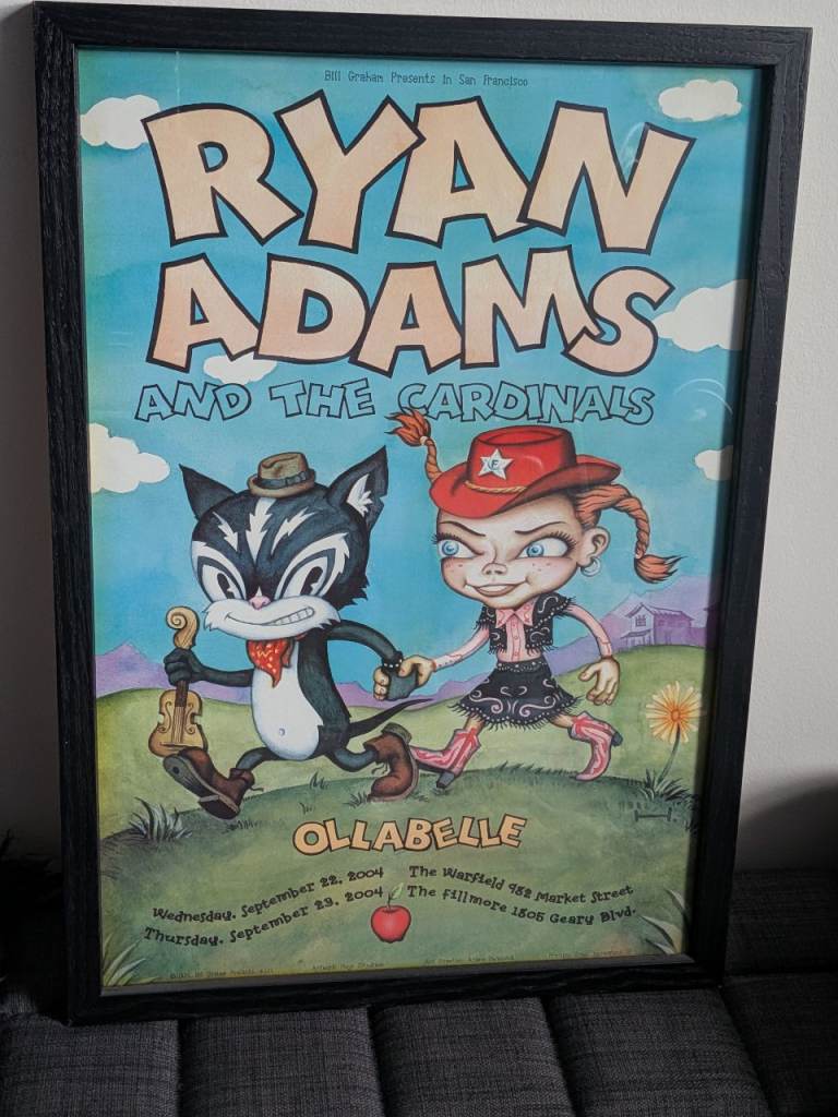 Framed Ryan Adams Poster