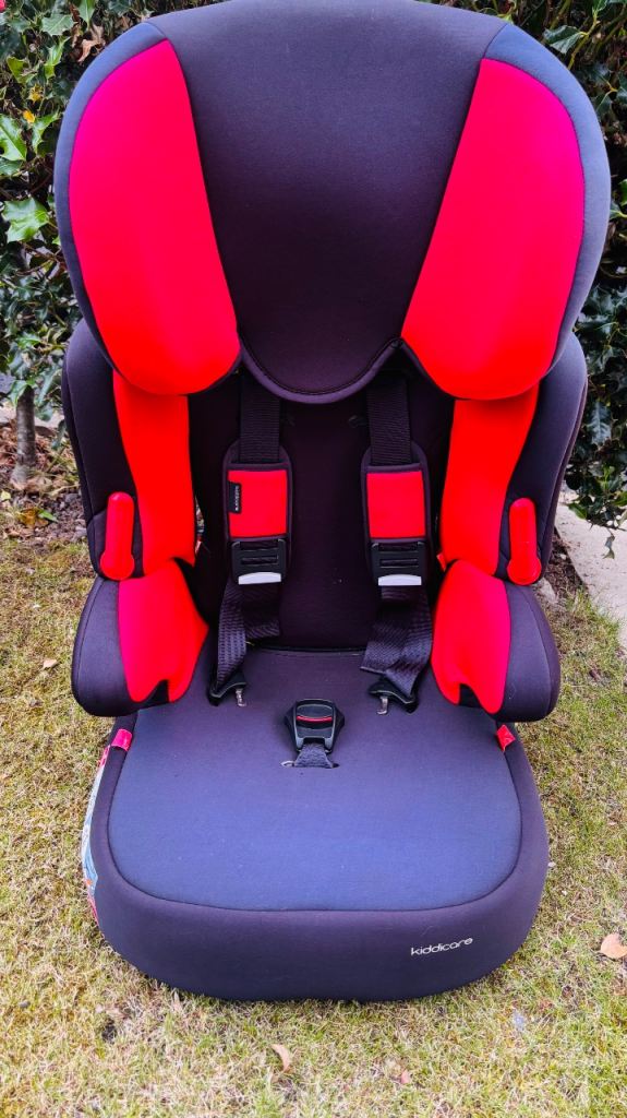 Child Car Seat - Red and Grey
