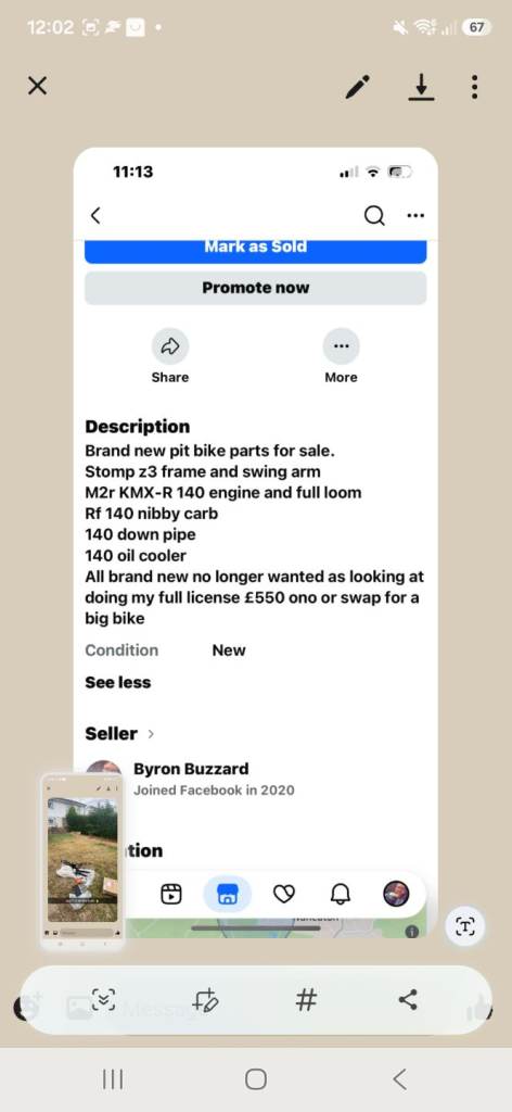Brand new pit bike parts