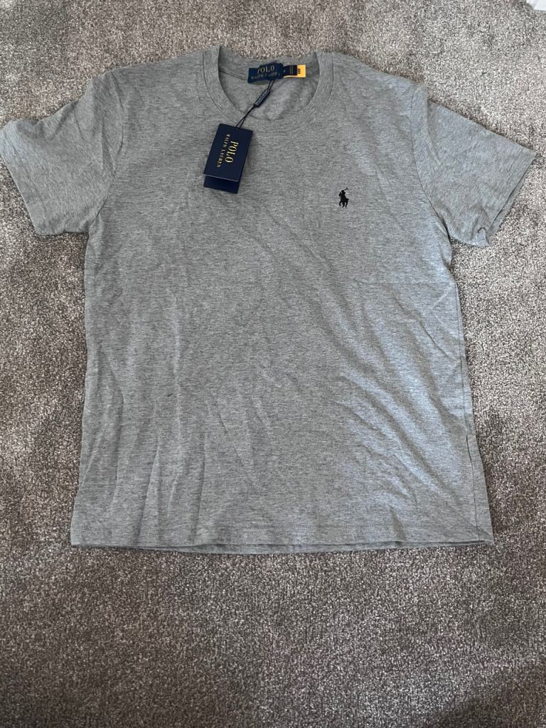 New Polo Ralph Lauren Grey T-Shirt – Size M