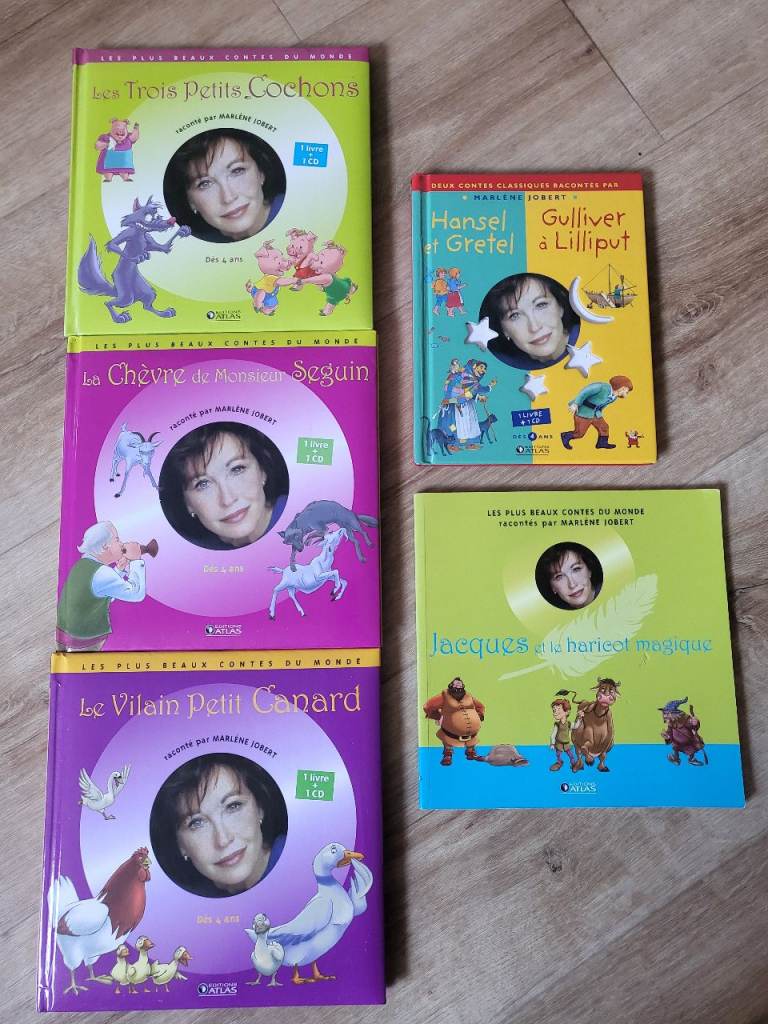 French Kids Books with Audio CDs by Marlene Jobert