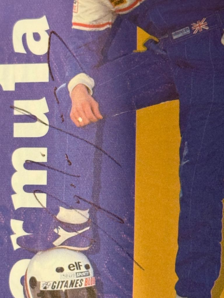 Ayrton Senna signed ticket with McLaren slides