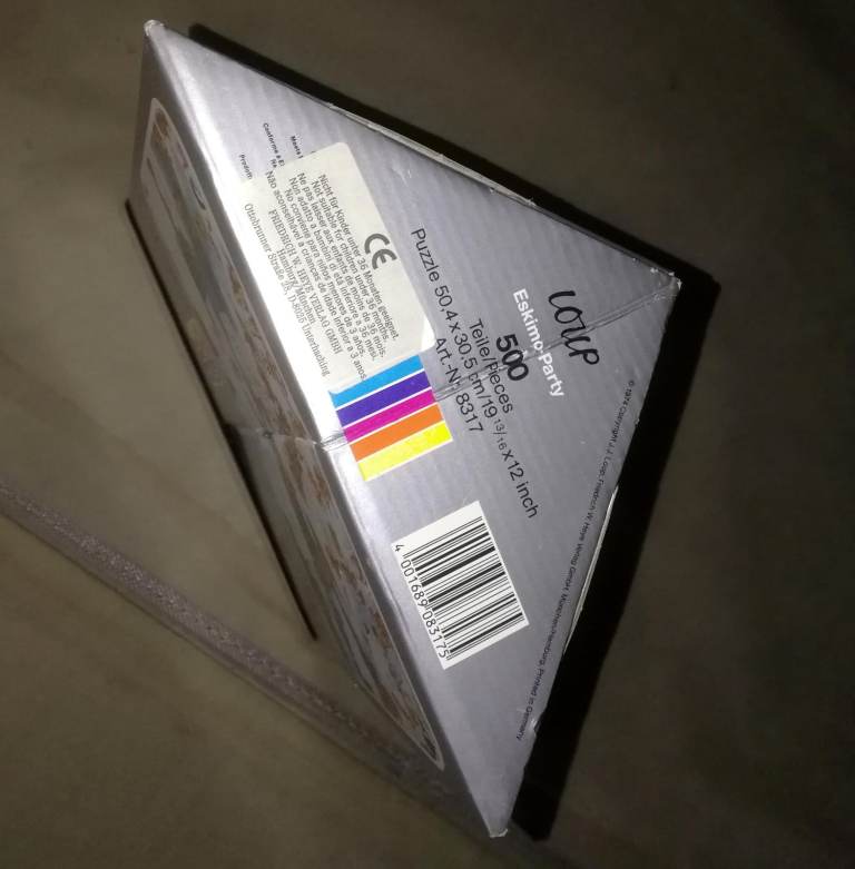 Heye Jigsaw Puzzle Loup Eskimo Party 500 Pieces Complete With Poster & Box 1974