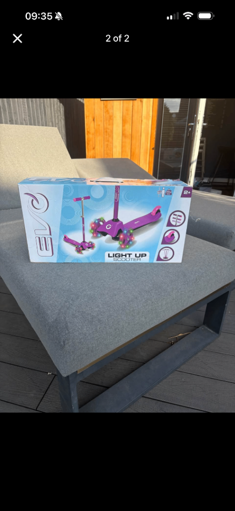 New Evo Light Up Scooter – Purple, Still Boxed