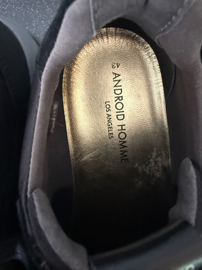 Men’s Designer Android Homme Los Angeles Black Shoes Trainers Size UK9