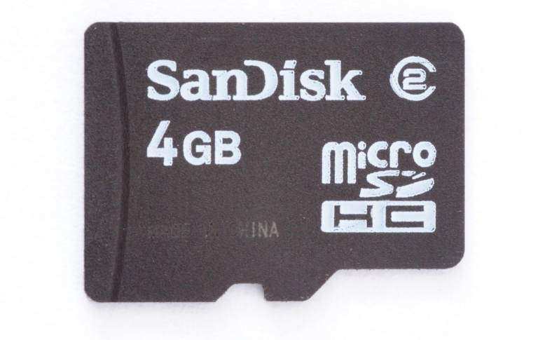 SanDisk 4GB Micro SDHC Memory Card