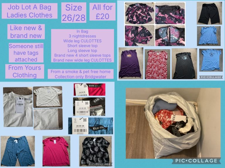 Job Lot Ladies Size 26/28 Clothes 