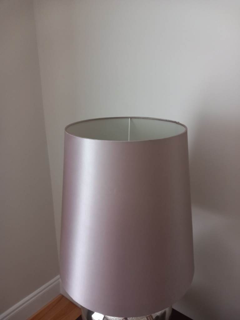 Tall Tapered Satin Lampshade