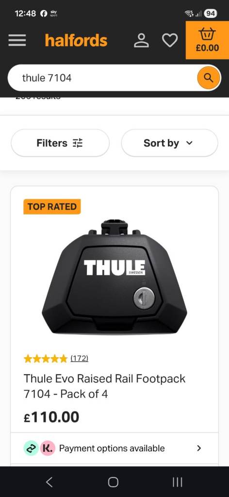 Thule 7104 foot pack