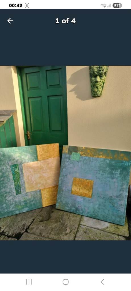 Pair of matching oils on canvas