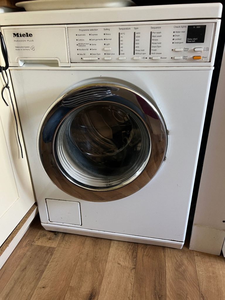 Miele Paragon Plus Washing Machine – White, AND Miele Honey Comb Dryer Good Condition