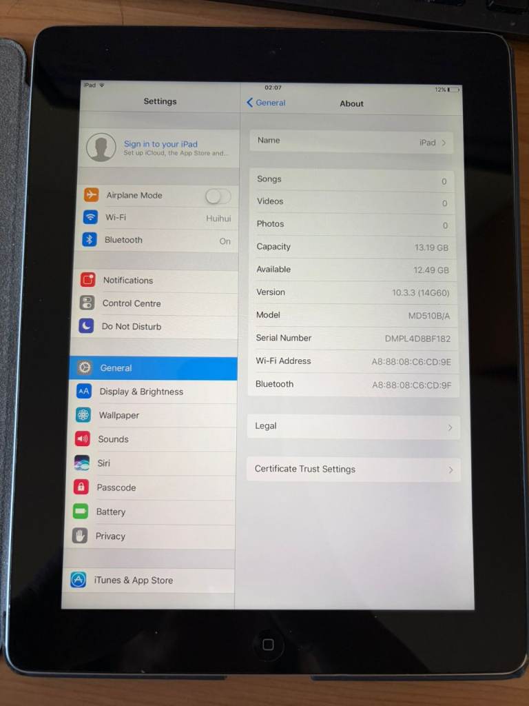 Apple iPad 4th generation