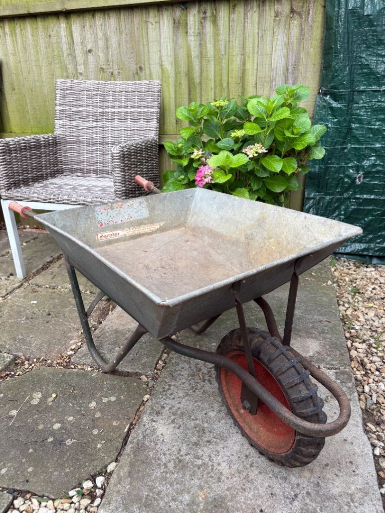 Vintage 1960s IRONCRETE Wheelbarrow 