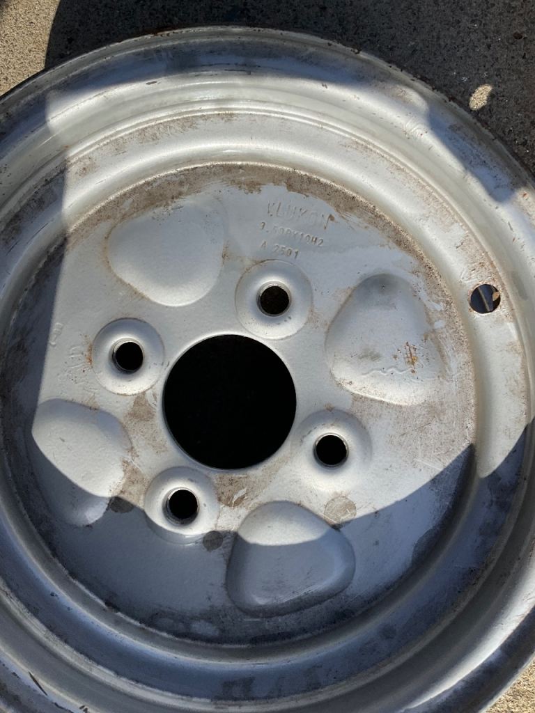 Trailer wheels and brand new tyre