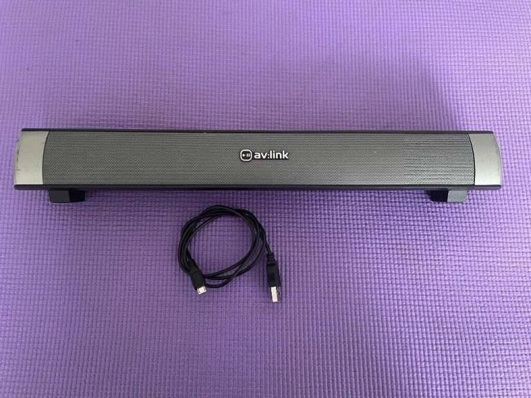 pre-owned Atom: 2.0 Channel Rechargeable Mini Bluetooth Soundbar