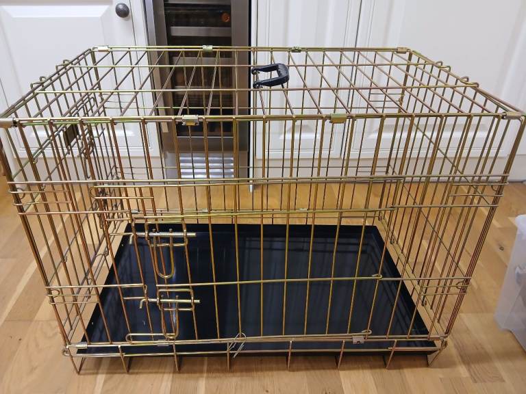 Heavy Duty Deluxe Dog Crate in Iridescent Gold by Lords & Labradors - Medium