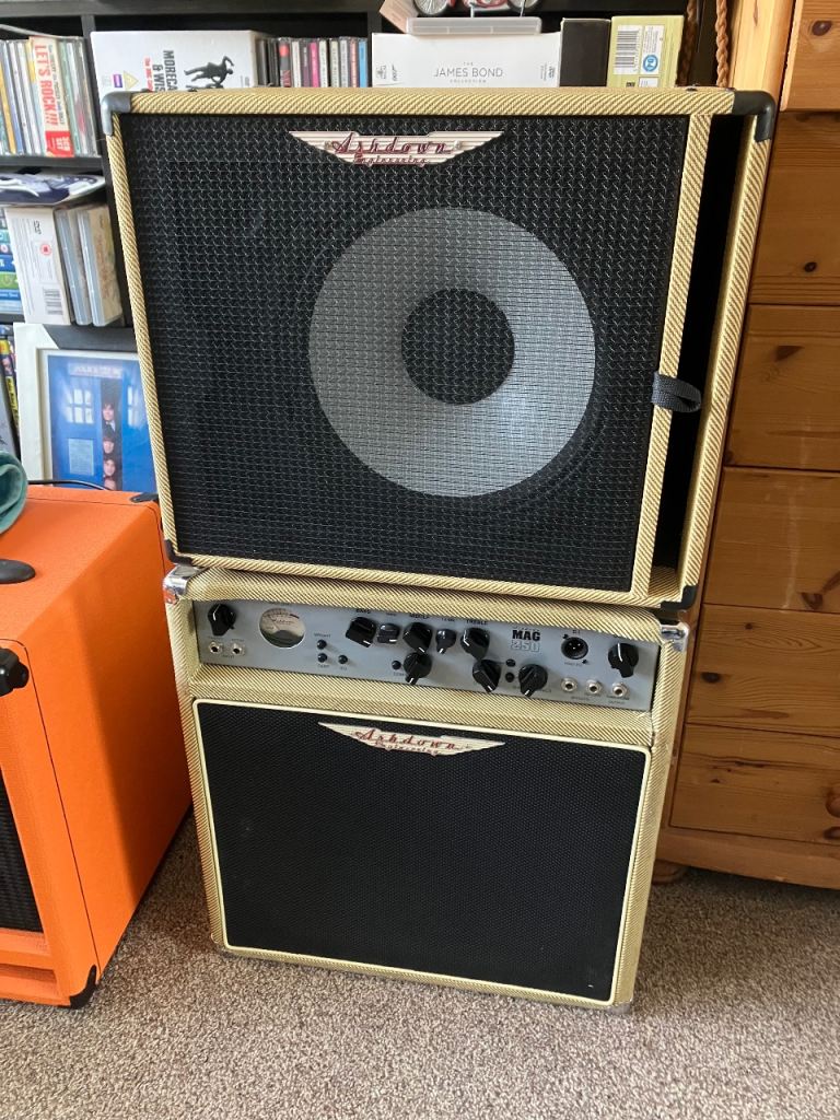 Ashdown Ltd tweed 250 bass combo+ltd tweed 250 watt bass cab
