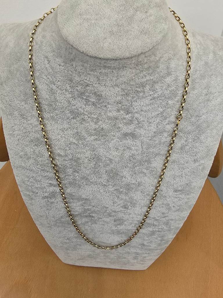 9CT GOLD 25 INCH BELCHER CHAIN