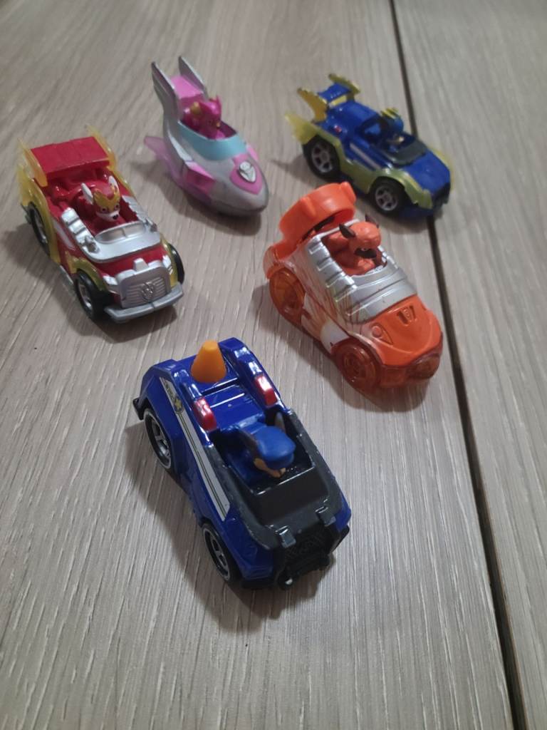 image for 5x paw patrol metal cars