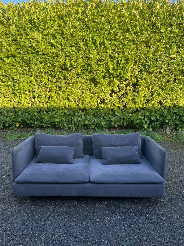 FREE DELIVERY 🥰🚚🥰 IKEA SODERHAMN DARK GREY LARGE 2 SEATER SOFA GOOD CONDITION 
