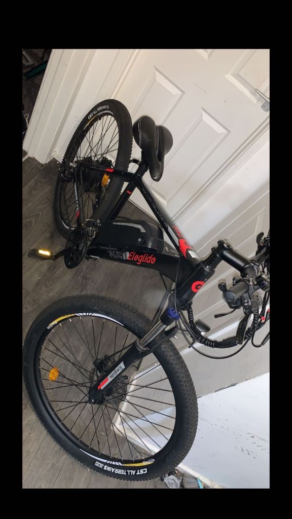 Eleglide Electric Mountain Bike – Black, Good Condition