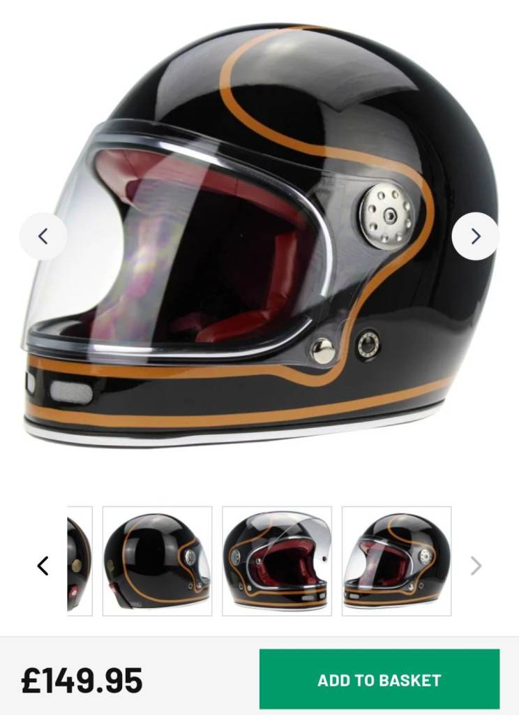 Motorcycle helmet viper large