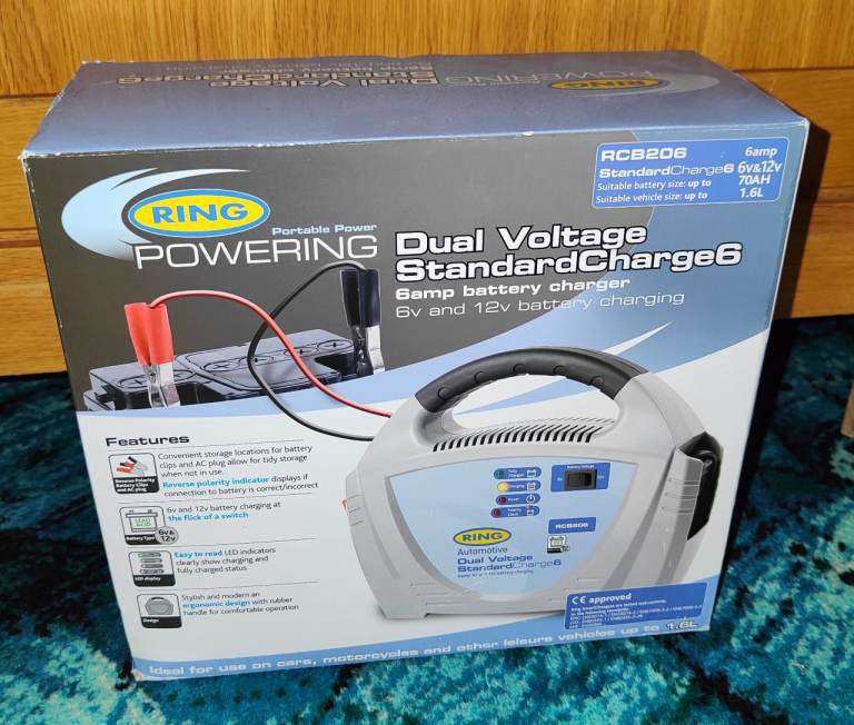 Ring 6 Amp Dual Voltage Battery Charger RCB206 