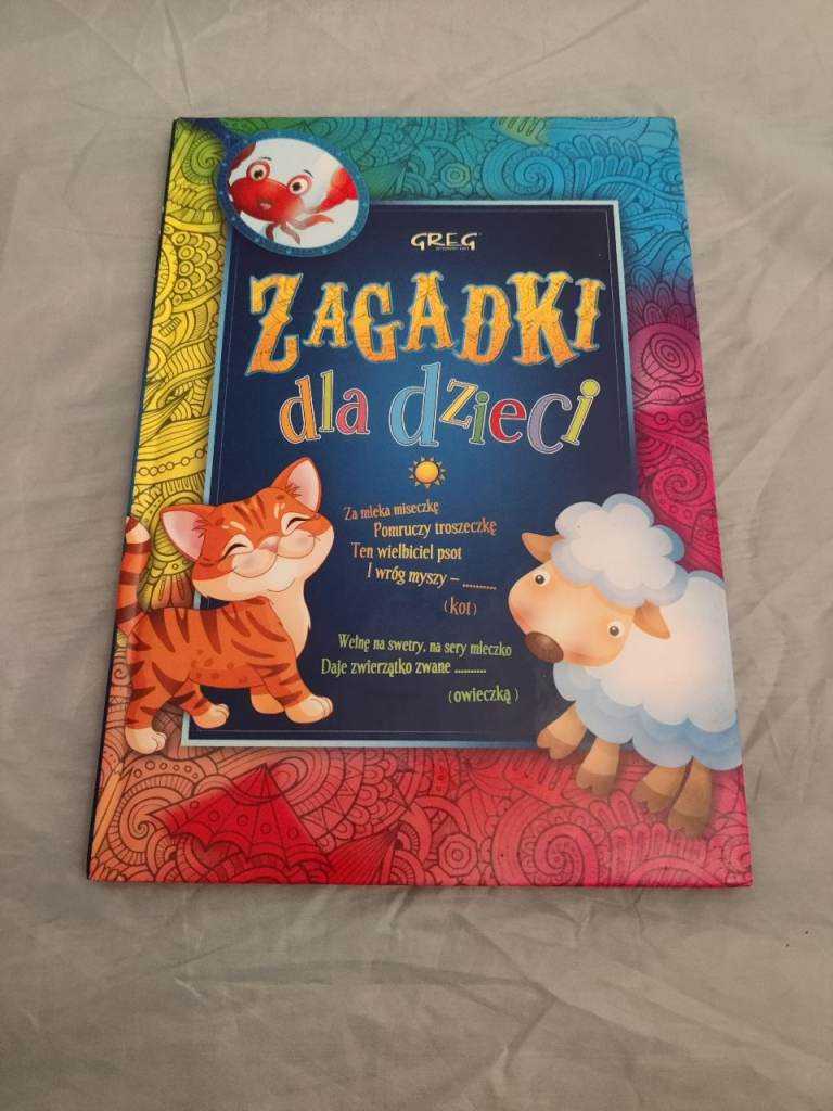 Children's book in polish.  Zagadki dla dzieci.