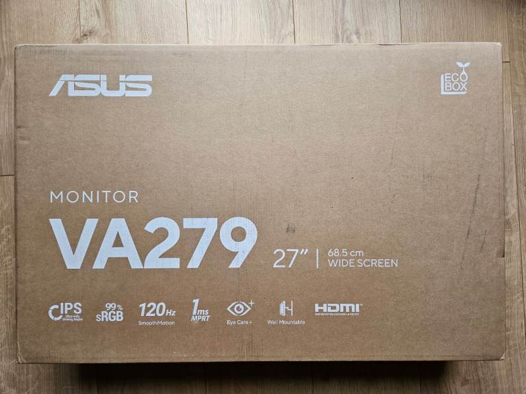 ASUS Tech Data VA279HG Eye Care Full HD 27 Inches Monitor Black