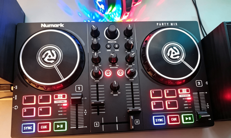 Numark party mix 2 &official numark headphones