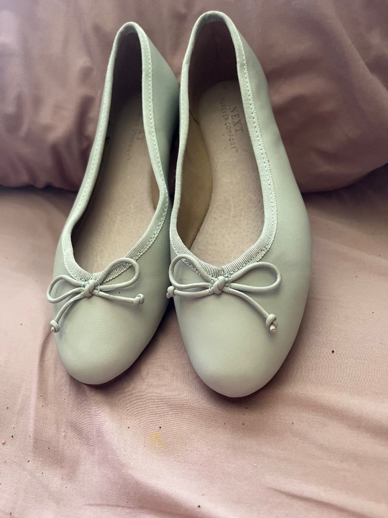 NEXT Women's Beige Flats - UK Size 5 / EU 38, As Good As New