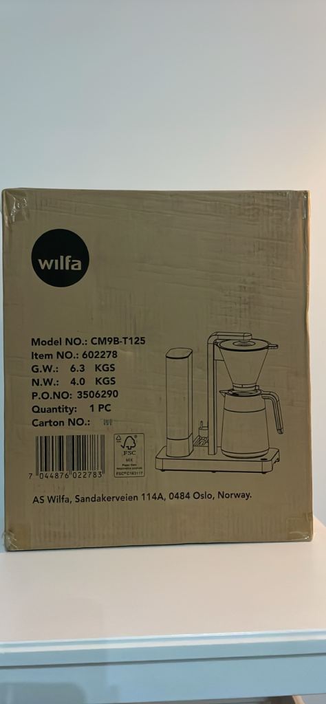 Performance Thermo Coffee Brewer Wilfa