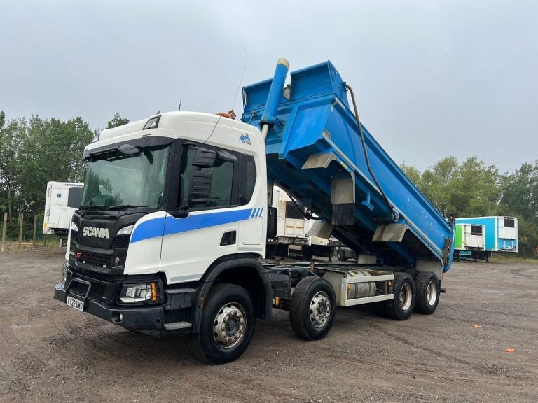 22 Scania P410 8X4 STEEL TIPPER , CHOICE IN STOCK, WATCH VIDEO