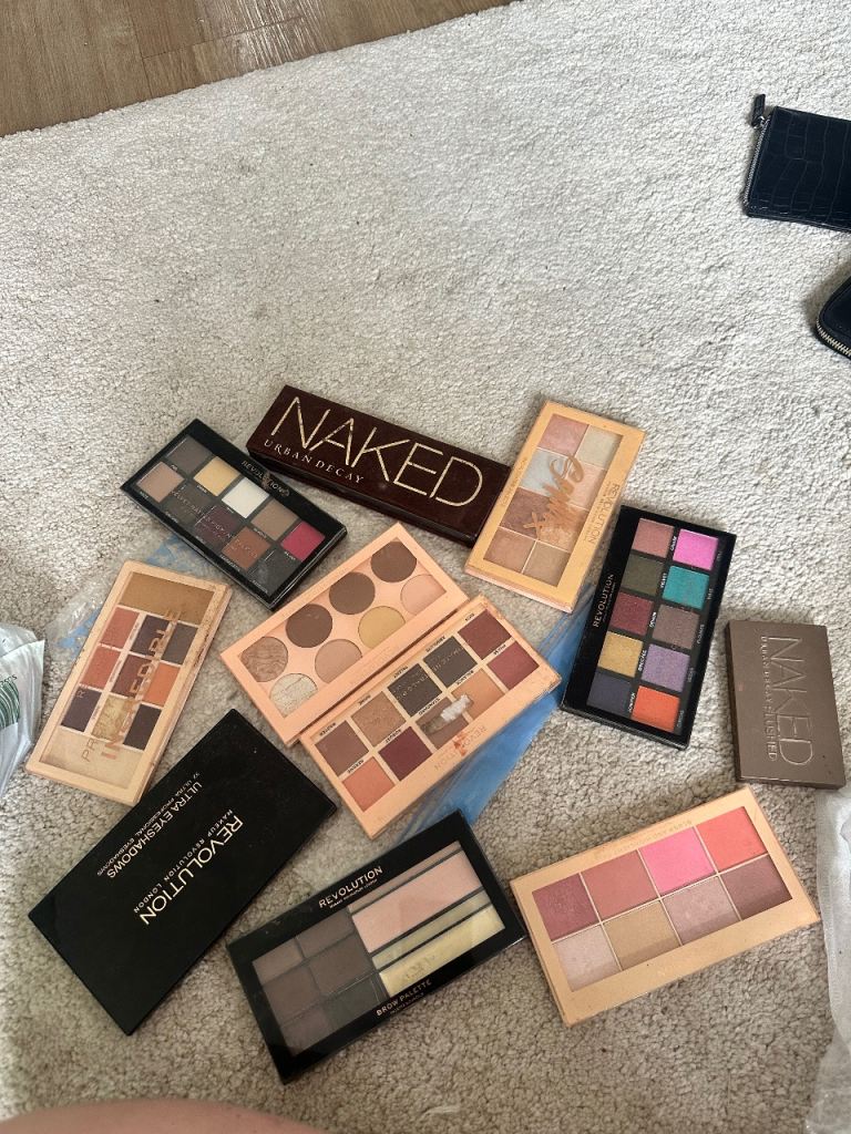 Range of makeup palettes