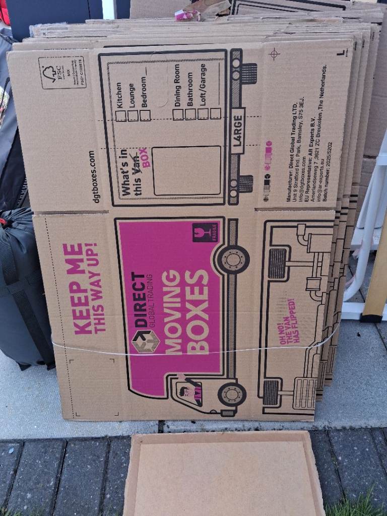 Free packing boxes, 9 new 8 used