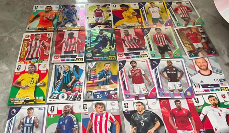 Football Trading Cards Collection - Good Condition