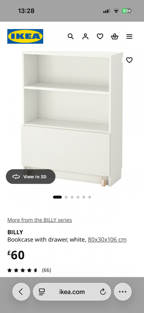 IKEA Billy with drawers