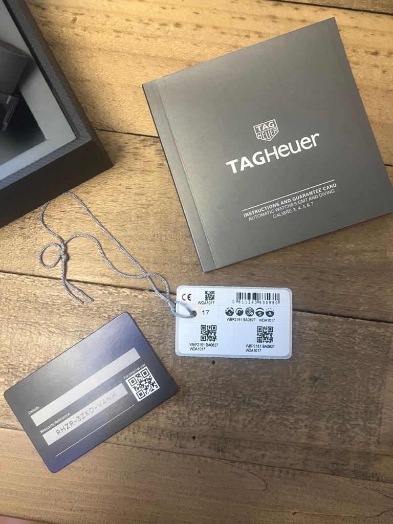 TAG Heuer men’s watch 40mm Aquaracer gold bezel WBP2151