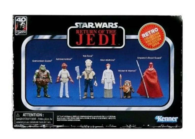 Star Wars kenner return of the Jedi 6 retro figure box set NEW yak face MOC