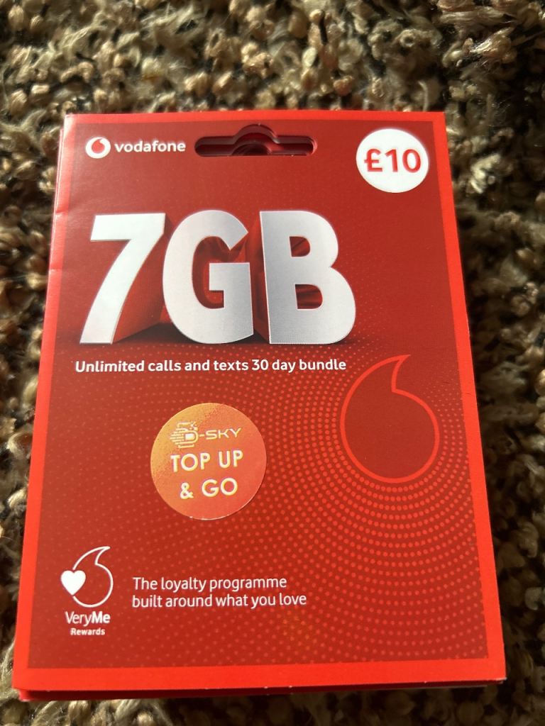 Vodafone SIM card 