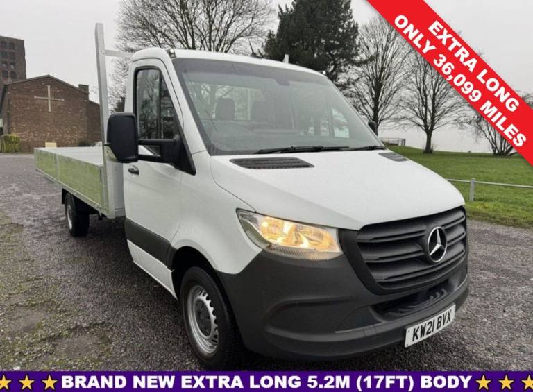 2021 Mercedes-Benz Sprinter 2.0 315Cdi Lwb 3.5t. Extra Long 5.2m (17ft) Dropside Euro 6 148Bhp DR...