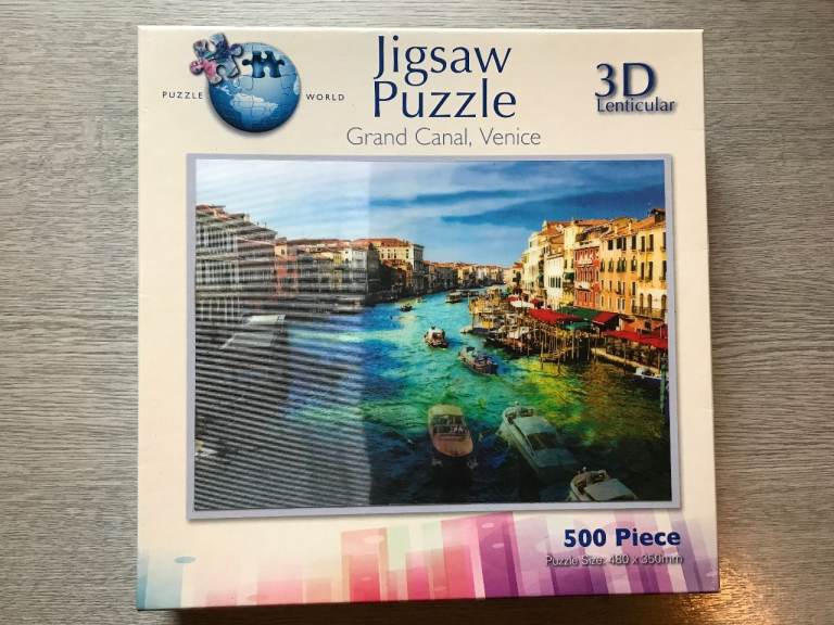 Puzzle World Jigsaw 3D "Grand Canal, Venice", 500 pcs Lenticular Puzzle