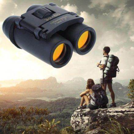 30x60 Mini Portable Folding Binoculars Wide Angle Telescope 