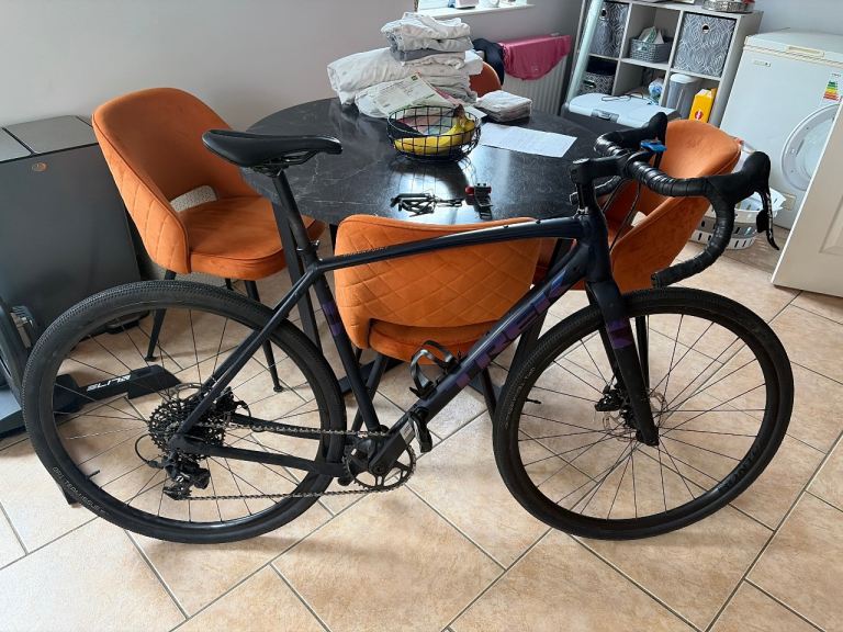 Gravel Bike - Black with Purple Accents, Good Condition