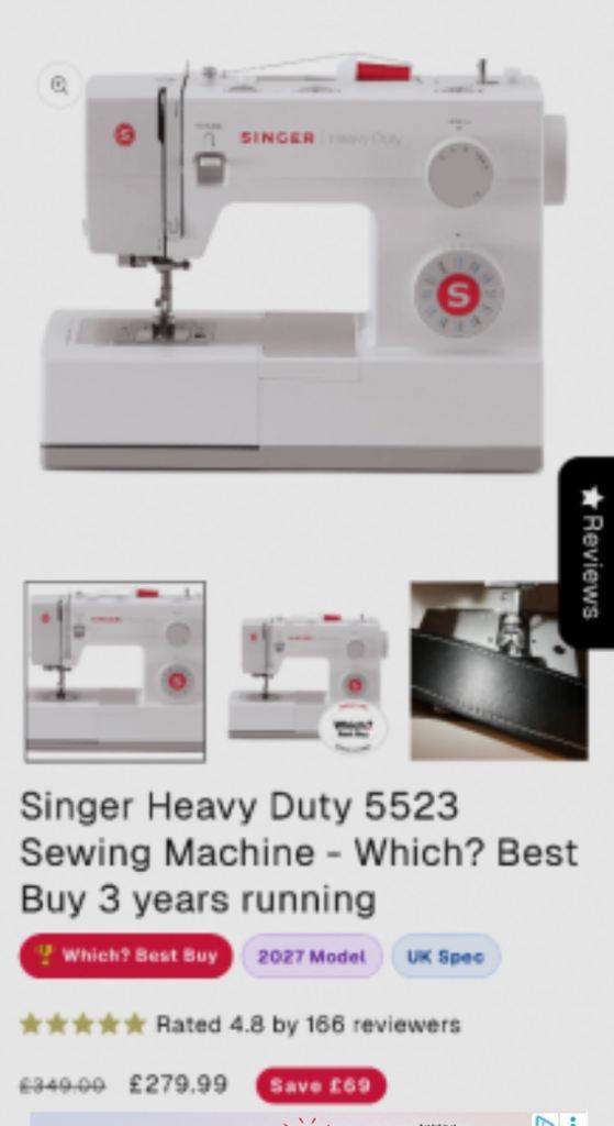 Singer sewing machine 